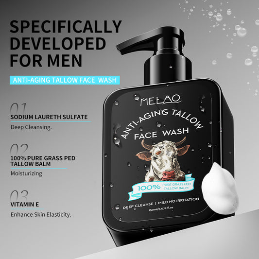 Bull Fat Facial Cleanser Oil-Control Moisturizing And Deep-Cleansing Face Wash
