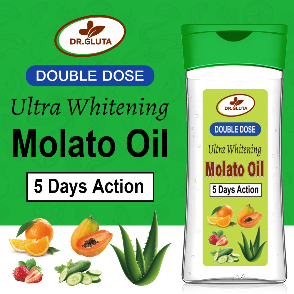 Molato Body Oil Double Dose Ultra Whitening Moisturizing Fruit Skin Care 200ml