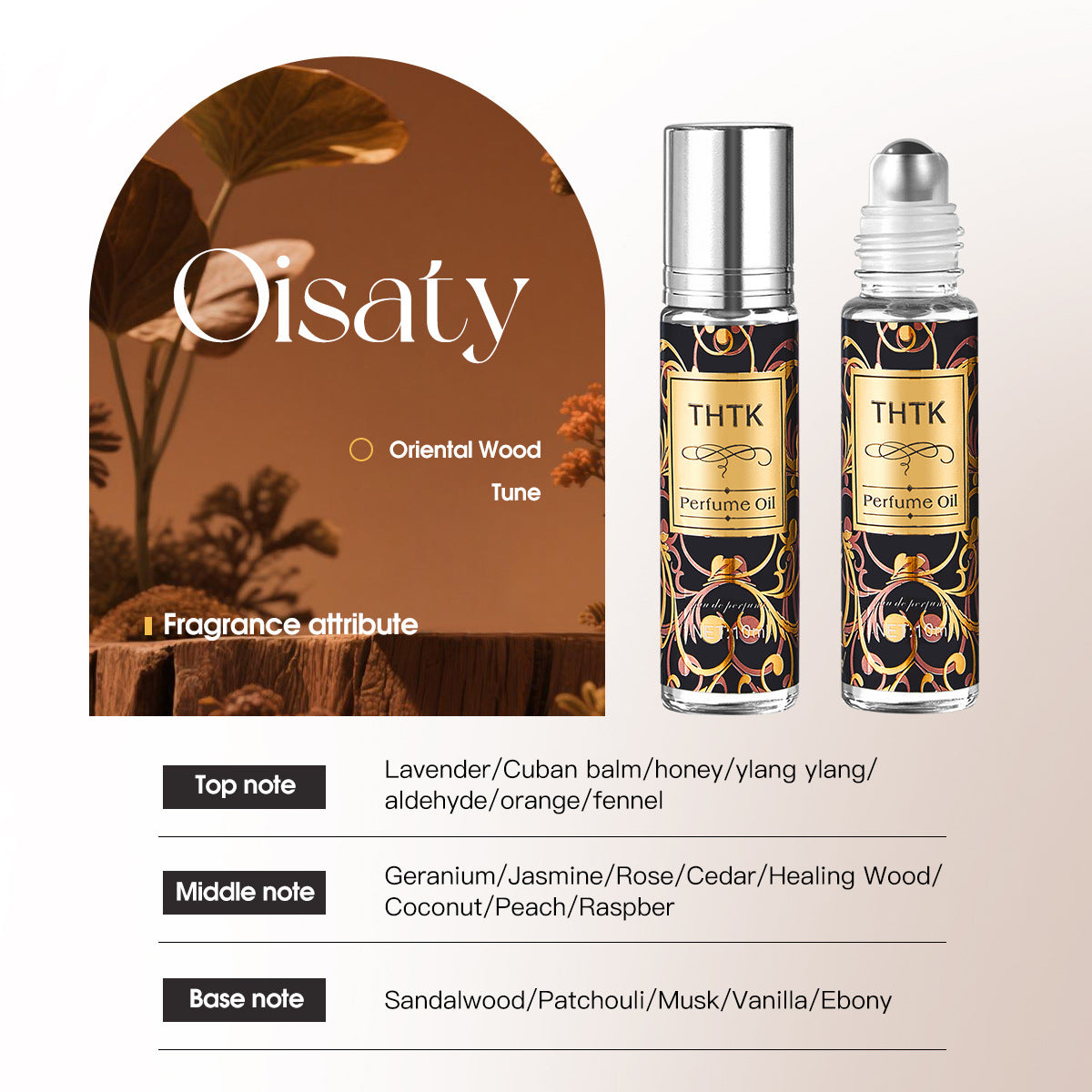 Romantic Roll-on Perfume Oilnaturally Fresh And Light