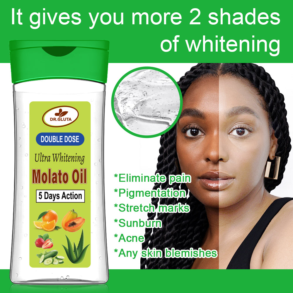 Molato Body Oil Double Dose Ultra Whitening Moisturizing Fruit Skin Care 200ml